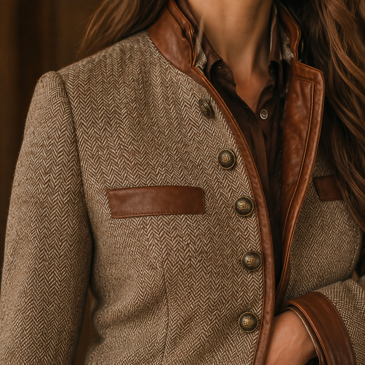 Elowen-Faye Herringbone Jacket