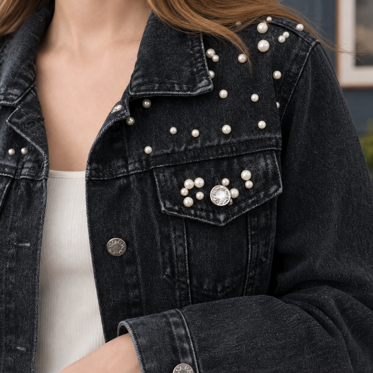 Keira Embellished Denim Jacket