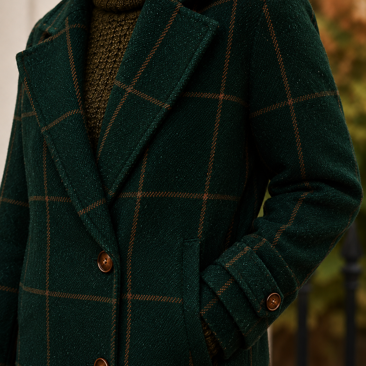 Theodora-Belle Plaid Coat