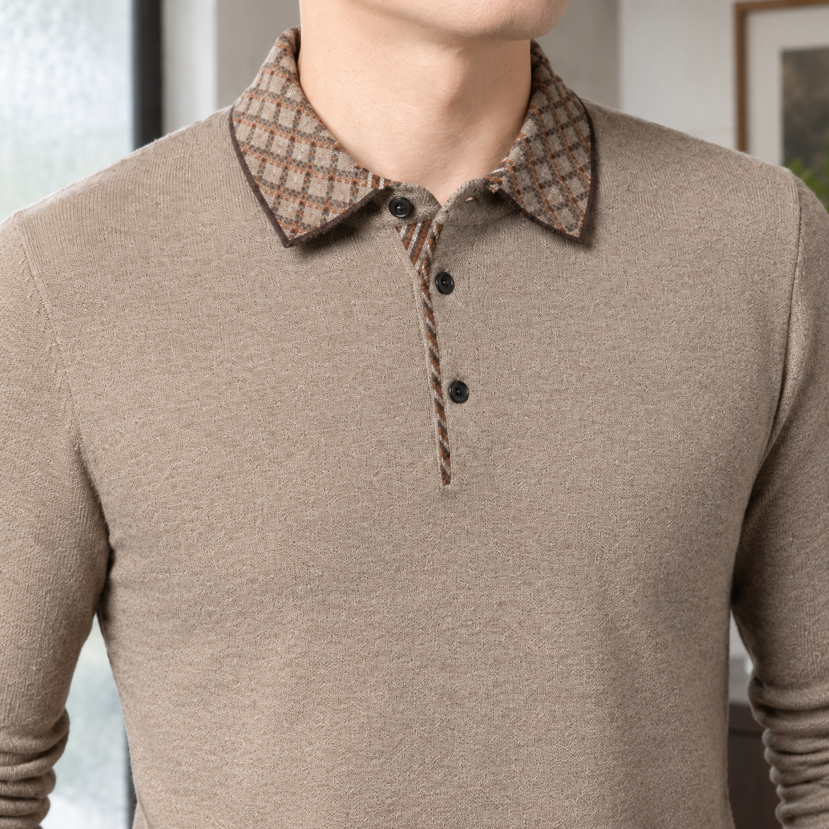 Finley Plaid Collar Sweater