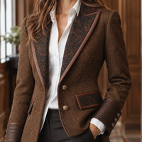 Greta-Mae Herringbone Blazer