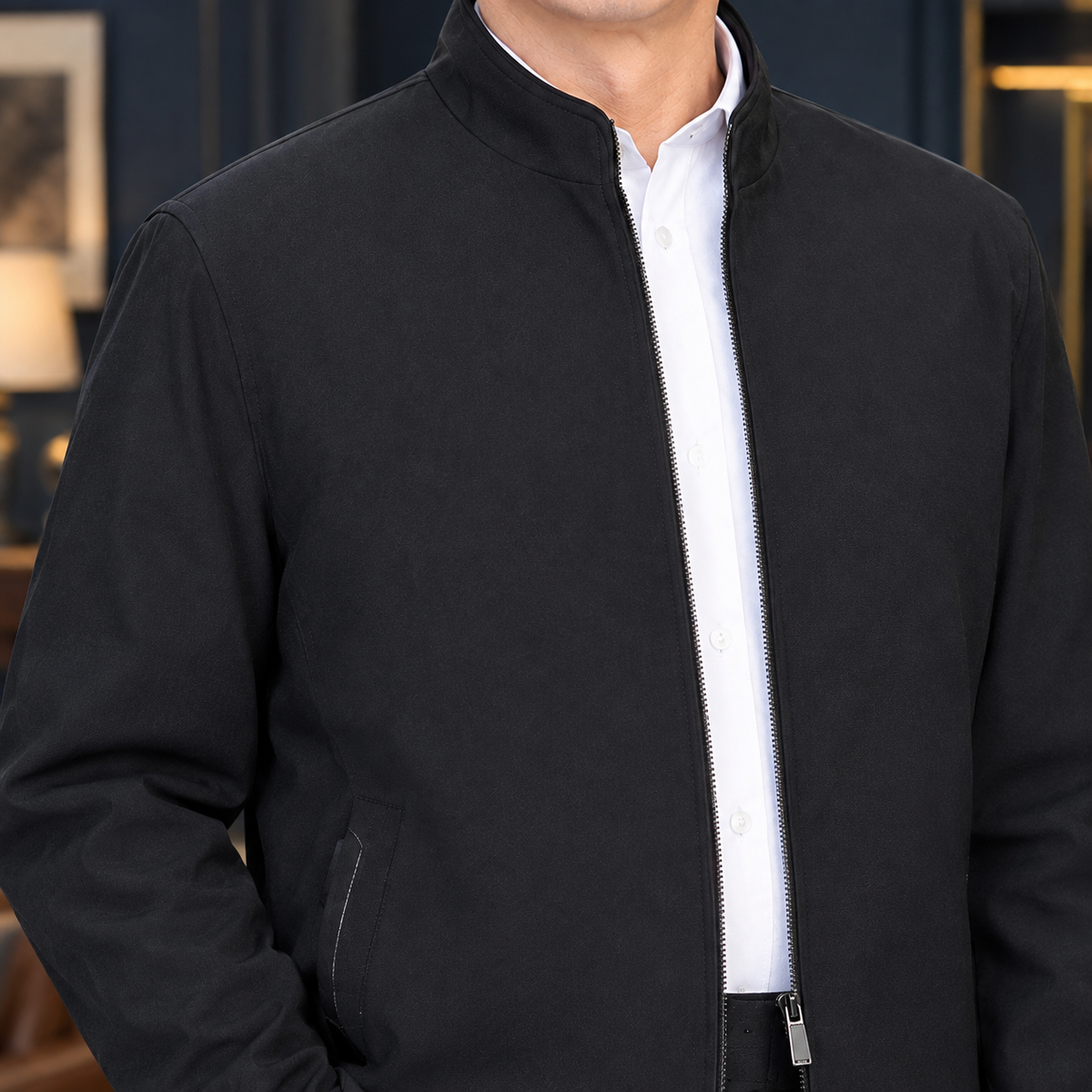 Kasimir Stand Collar Jacket