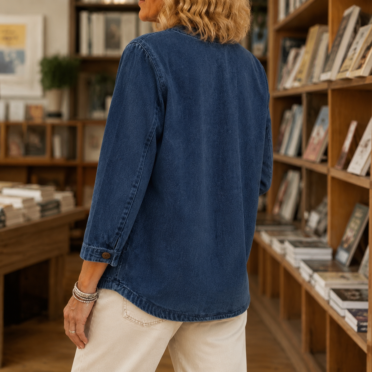 Adele-Jade Washed Cotton Jacket