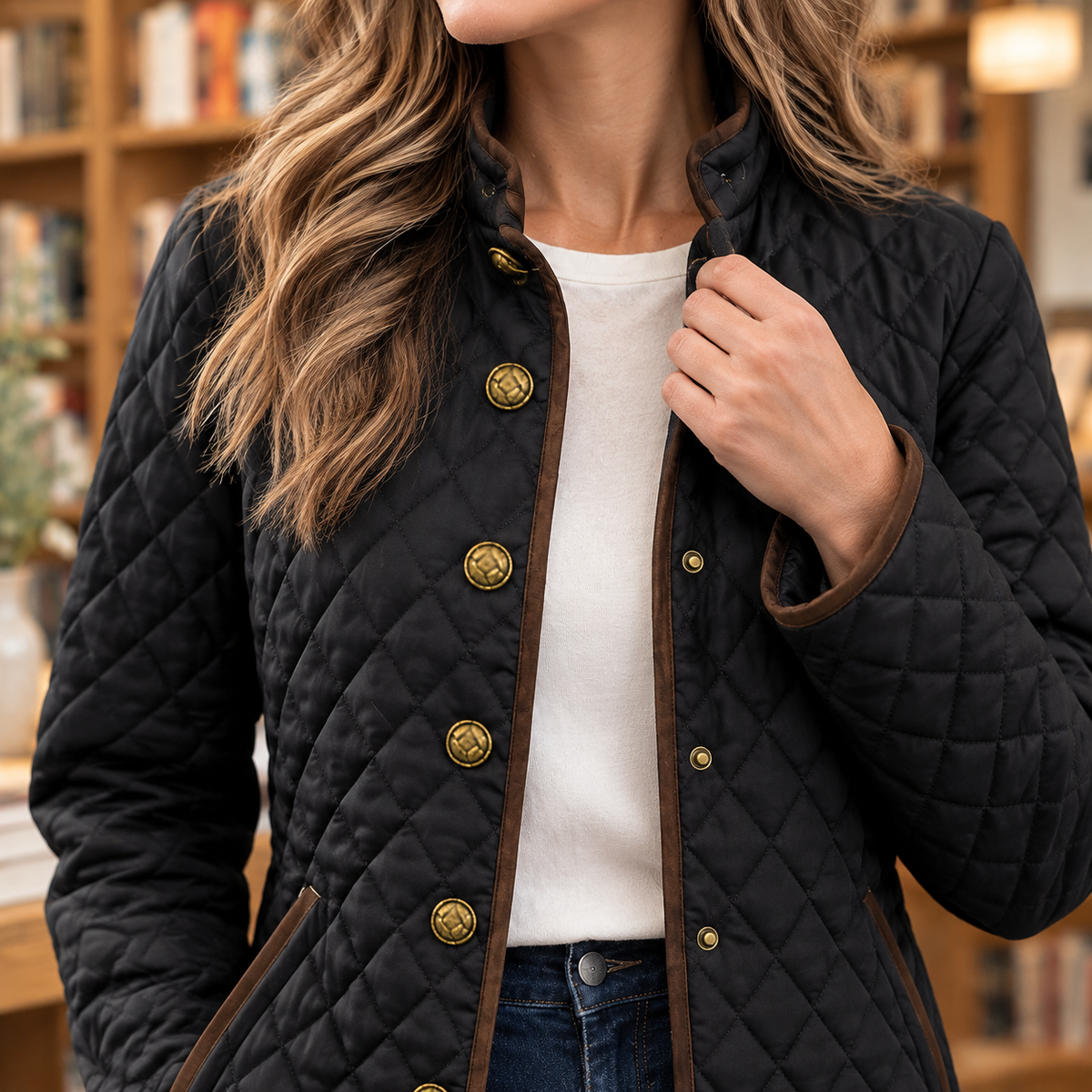 Lavinia-Rose Diamond Quilted Jacket