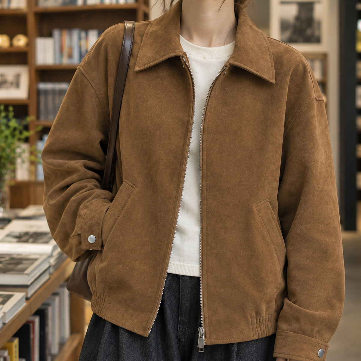 Arletta Faux Suede Jacket