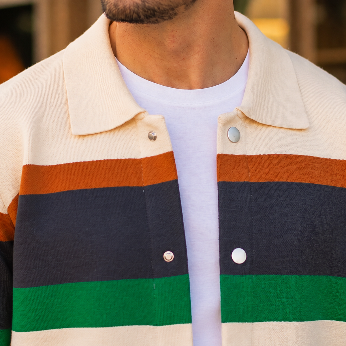 Henry-Lane Colorblock Knit Jacket