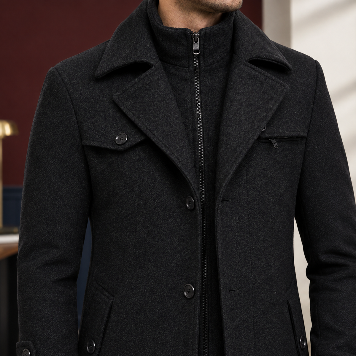 Bartholomew Double Collar Coat