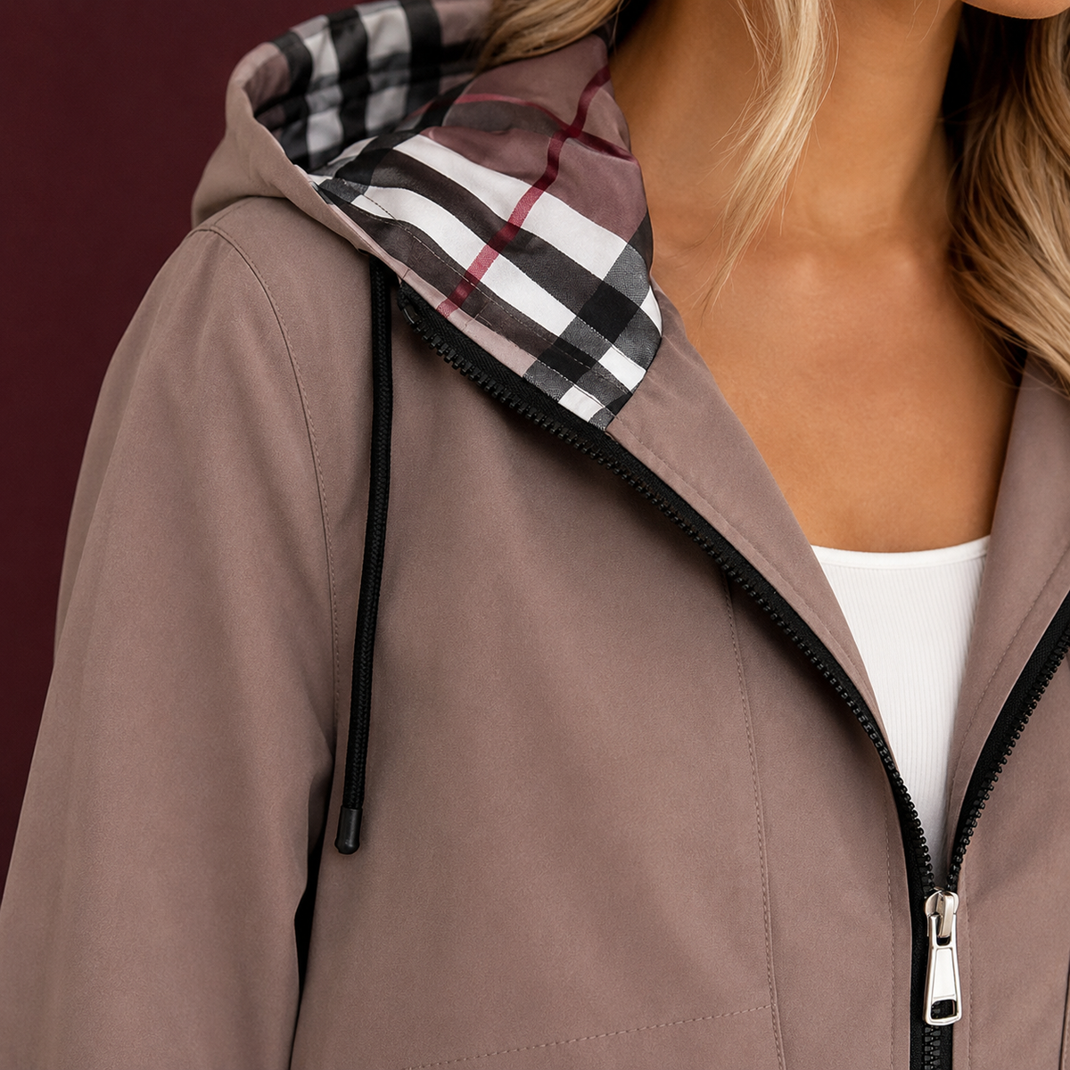 Adeline-Lane Hooded Coat