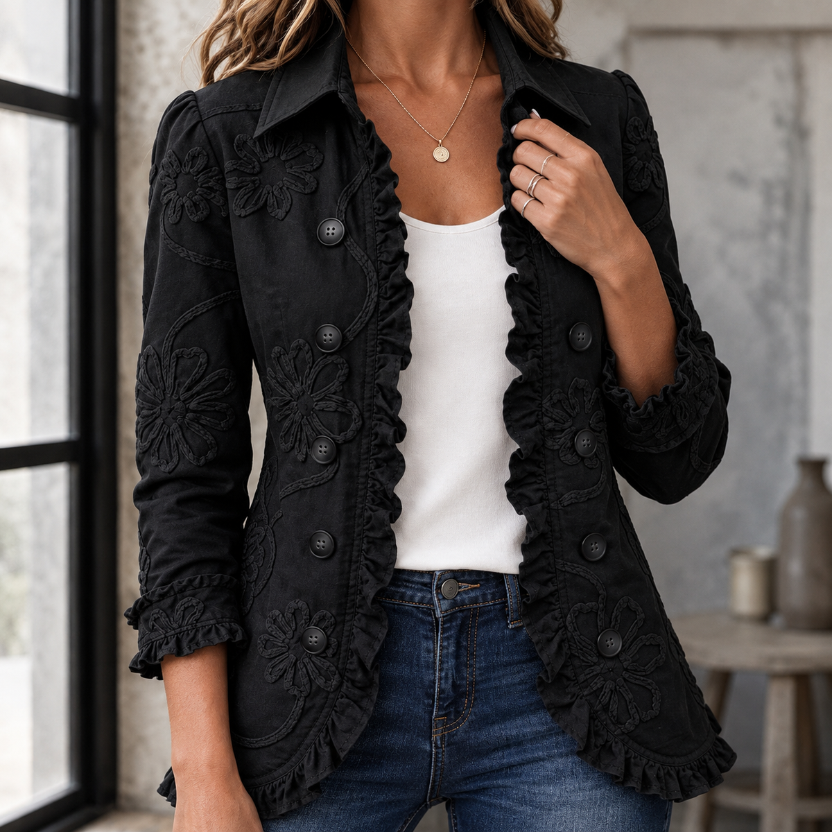 Zelda-Elise Embroidered Jacket