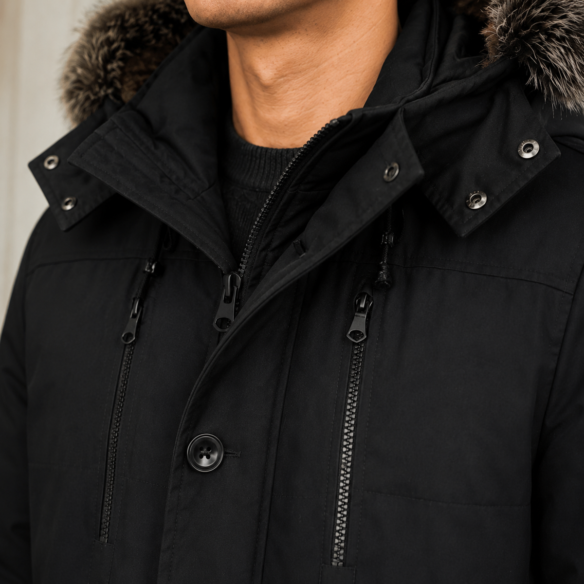 Byron-Tate Hooded Overcoat