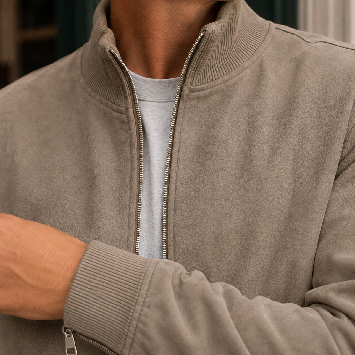 Zane-Miles Faux Suede Jacket