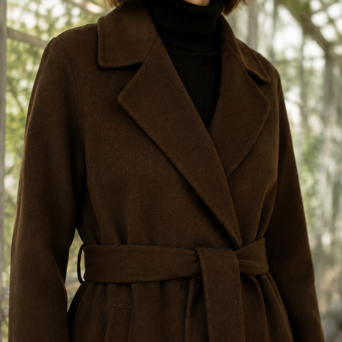Meredith-Marie Belted Overcoat