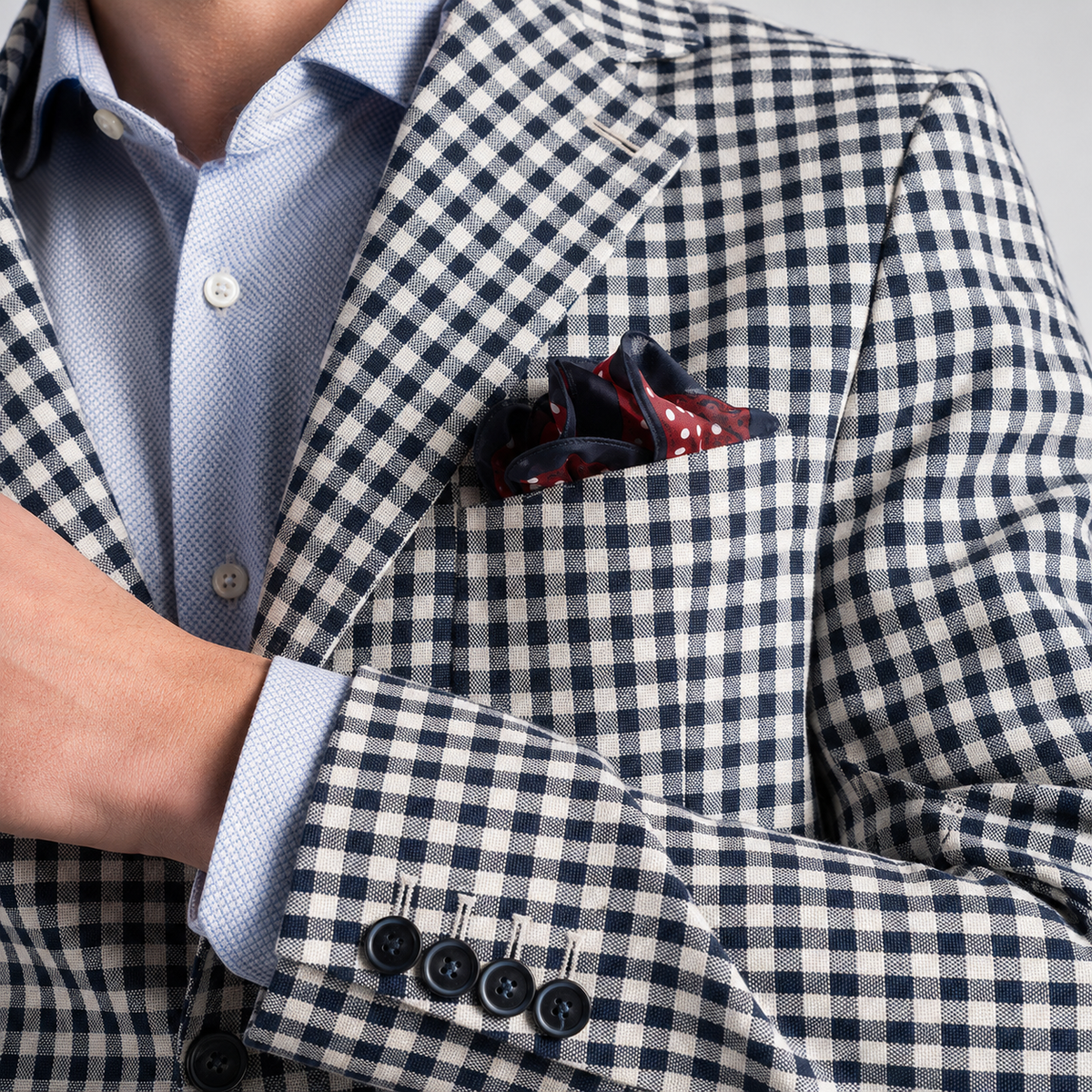 Anton-Stone Gingham Blazer