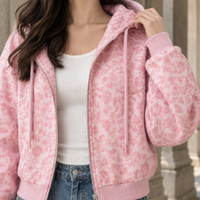 Noemie-Claire Leopard Zip Jacket