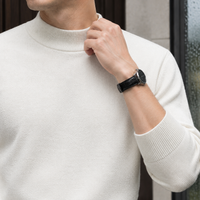 August-Rhys Mock Neck Sweater