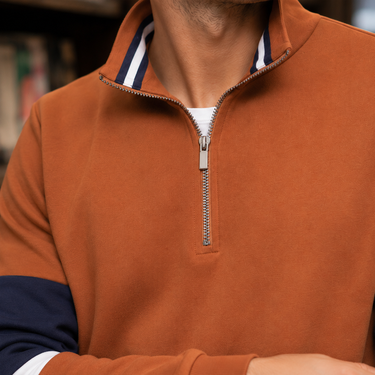 Barnaby-Rhys Quarter-Zip Sweater