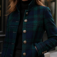 Elena-Elise Tartan Coat
