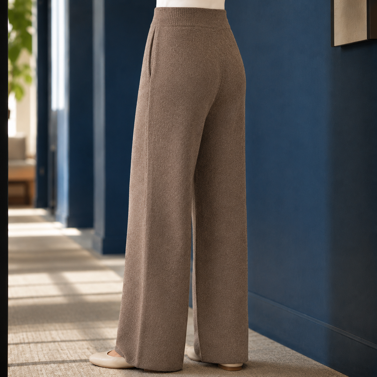 Meredith-Sage Cashmere-Feel Pants