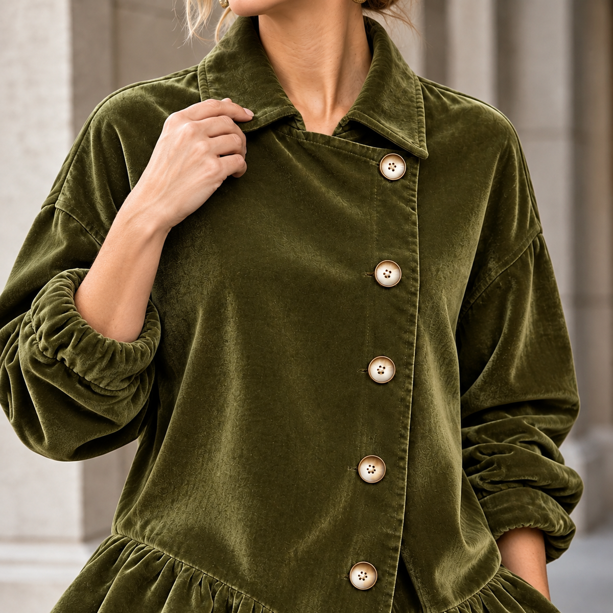 Annalise-Jane Ruffle Hem Jacket