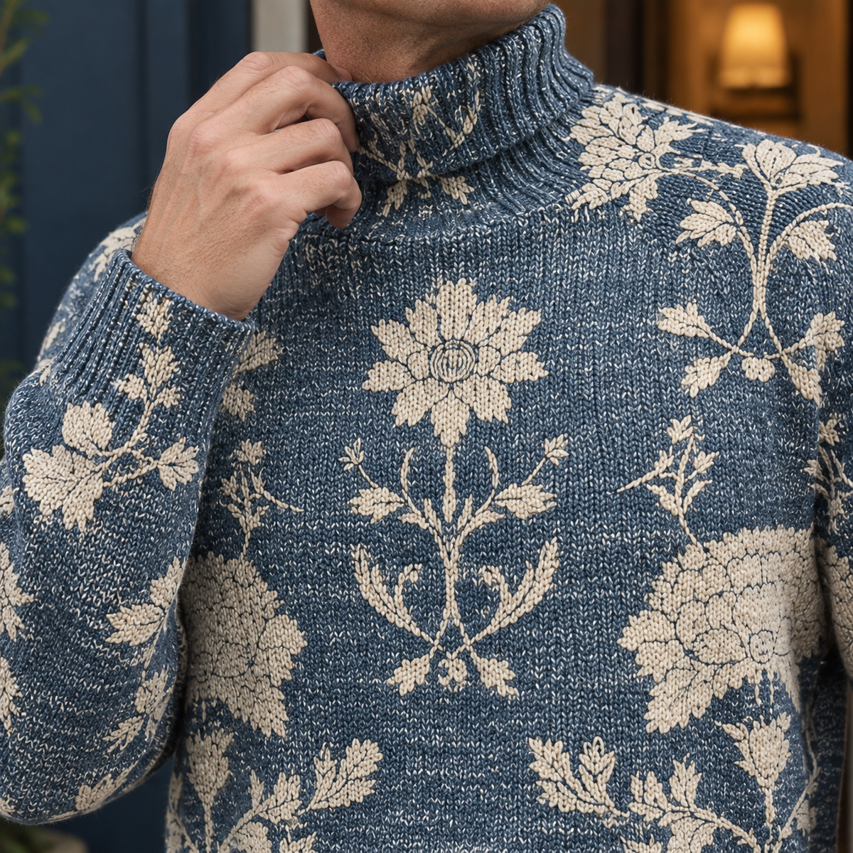 Ardan-Grey Printed Sweater