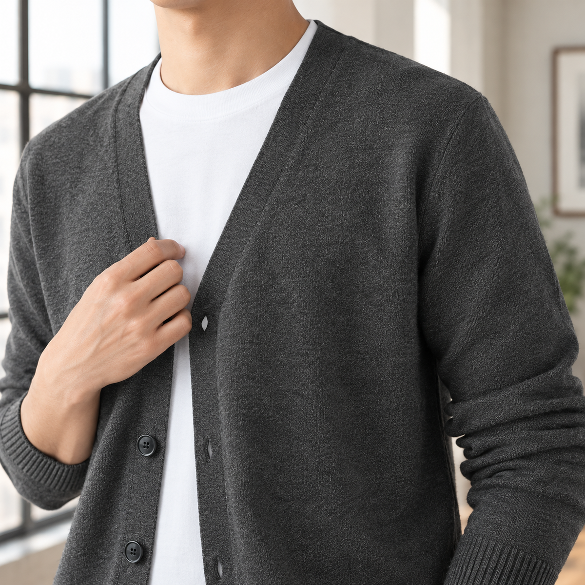 Pascal Button Front Cardigan