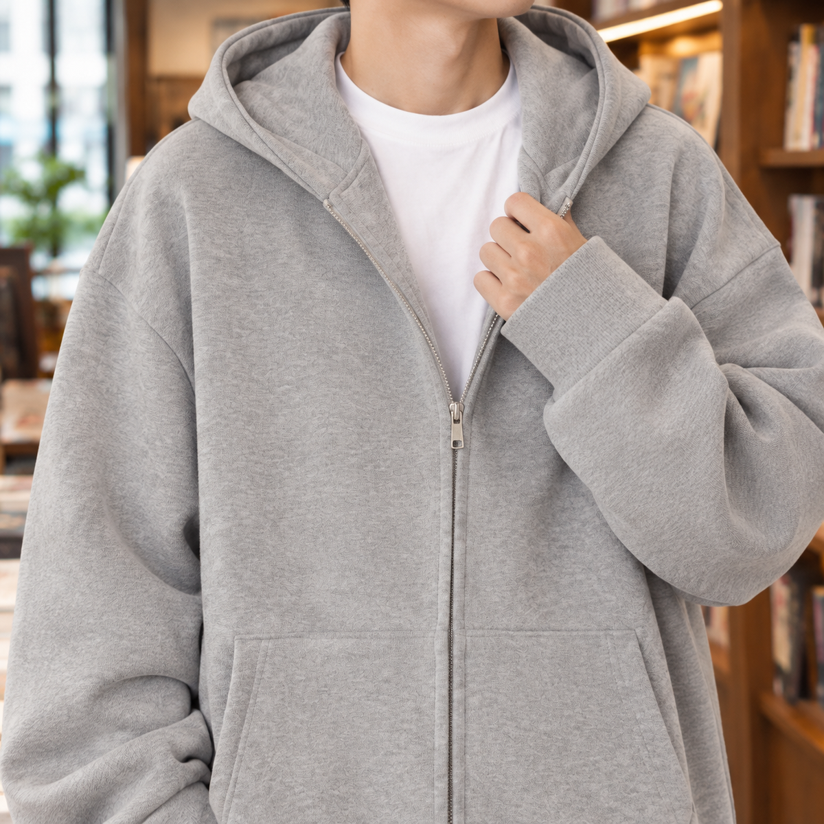 Archambault Oversized Zip Hoodie