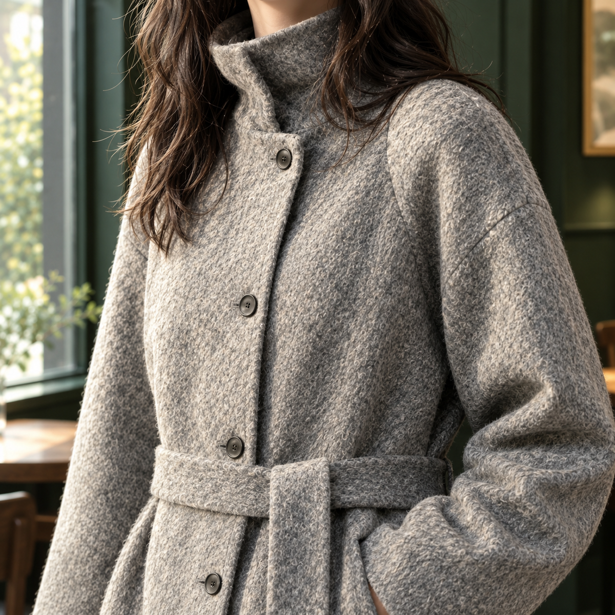 Thalia-Belle Cashmere-Feel Jacket