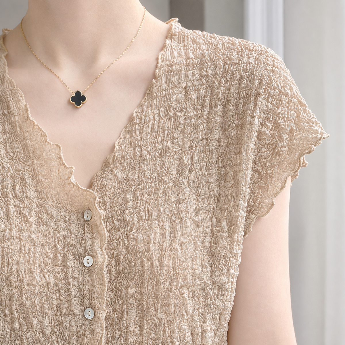 Mabel-June Pleated Cardigan