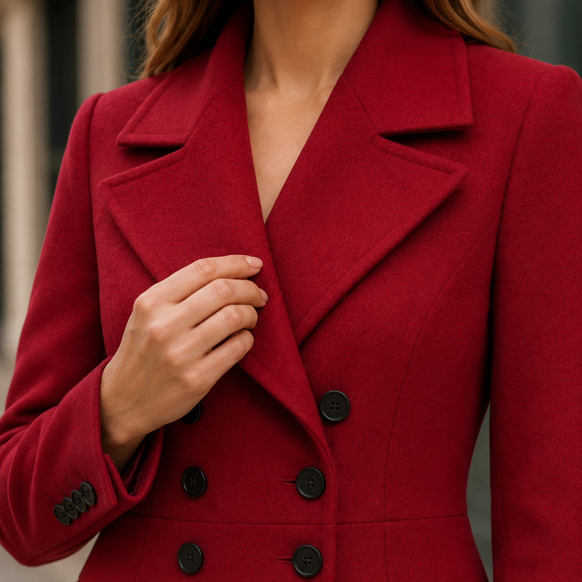 Meredith-Sage Double Breasted Overcoat