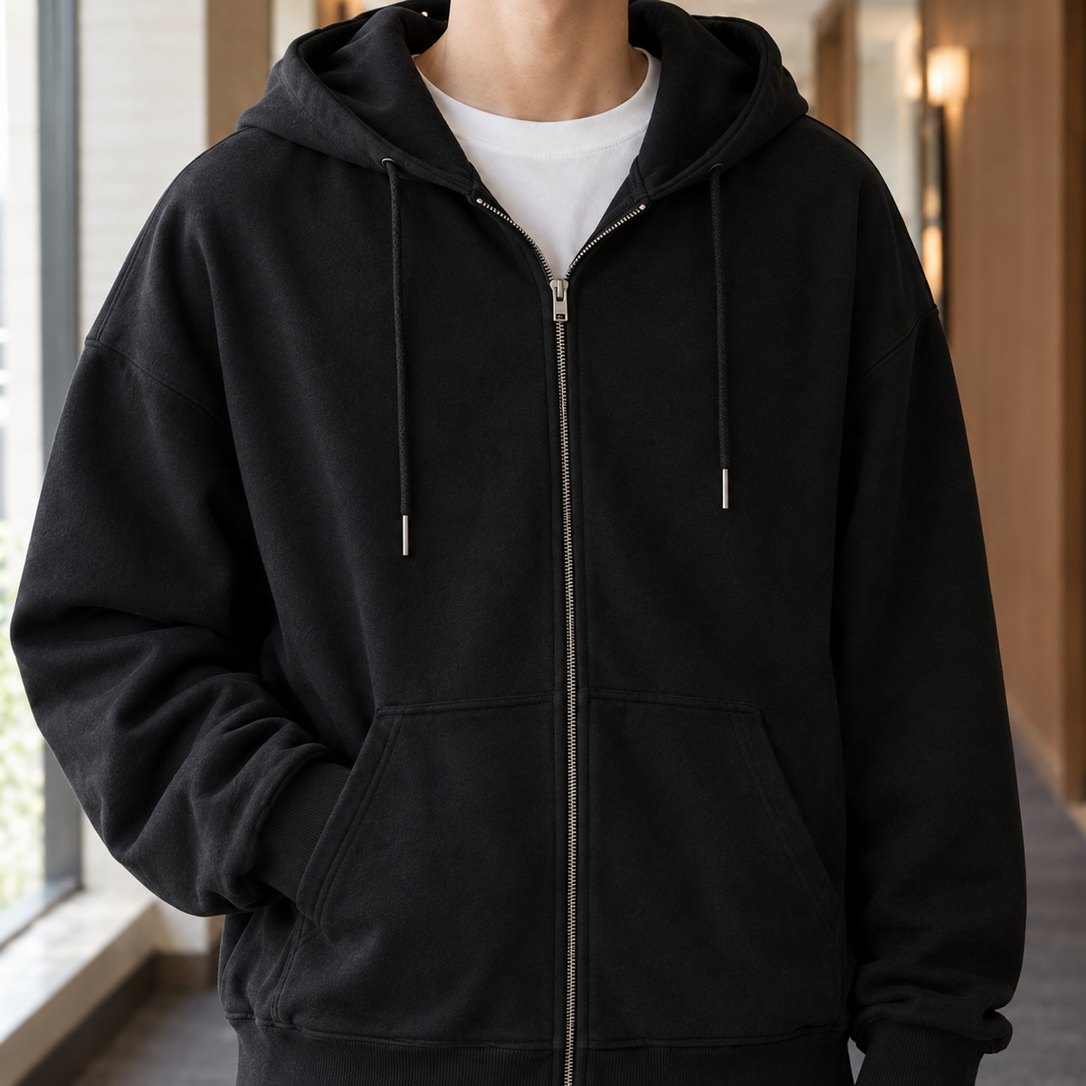 Harvey Hooded Zip Hoodie