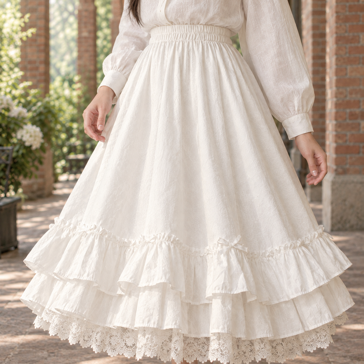 Leontine-Marie Tiered Maxi Skirt