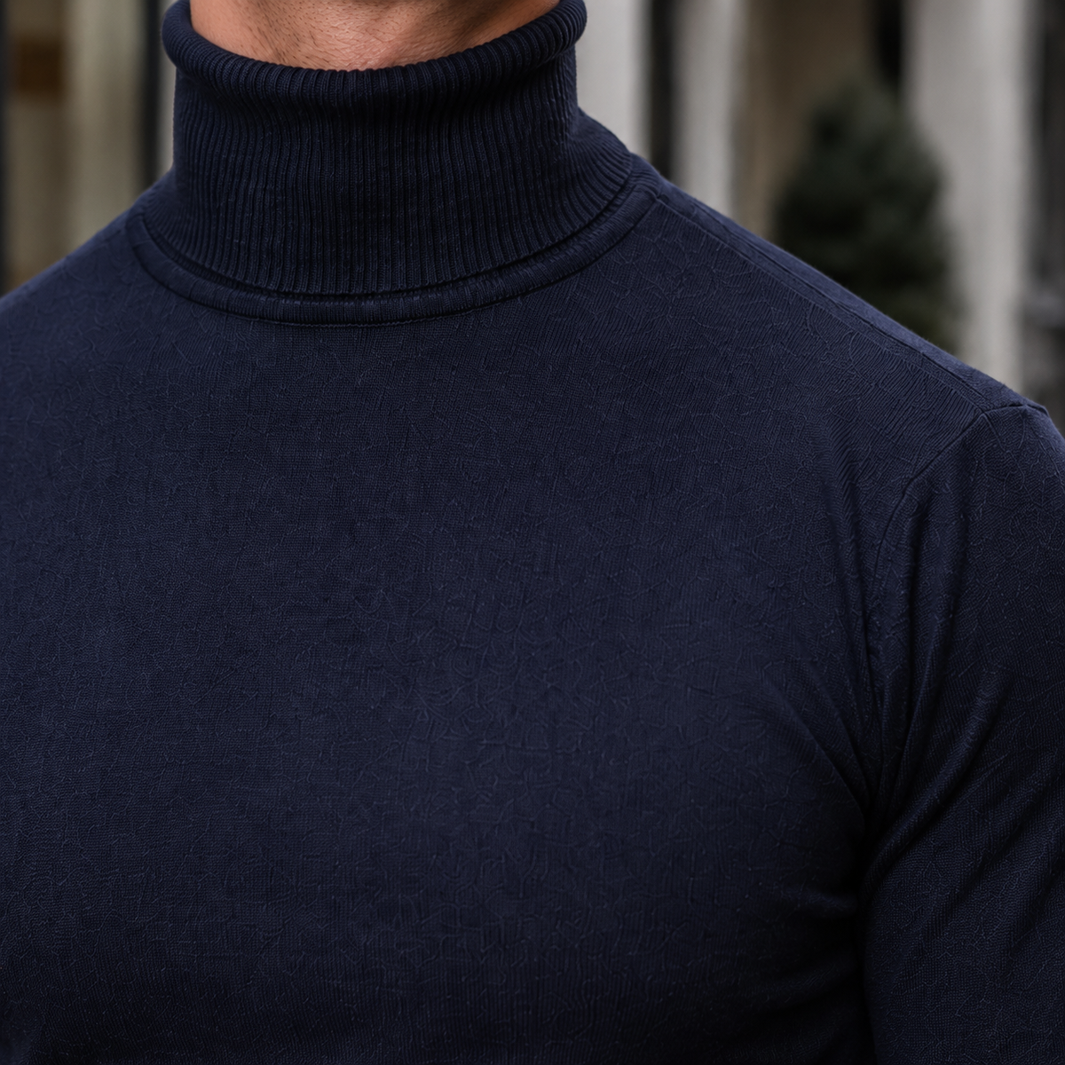 Milo Cashmere-Feel Turtleneck