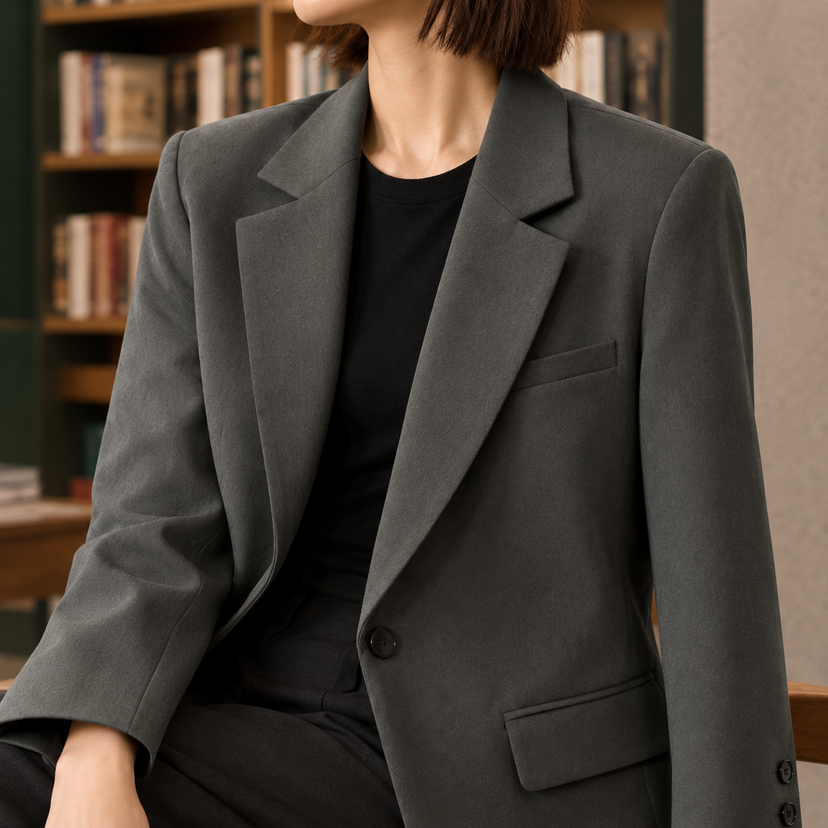 Lena-Pearl Relaxed Blazer