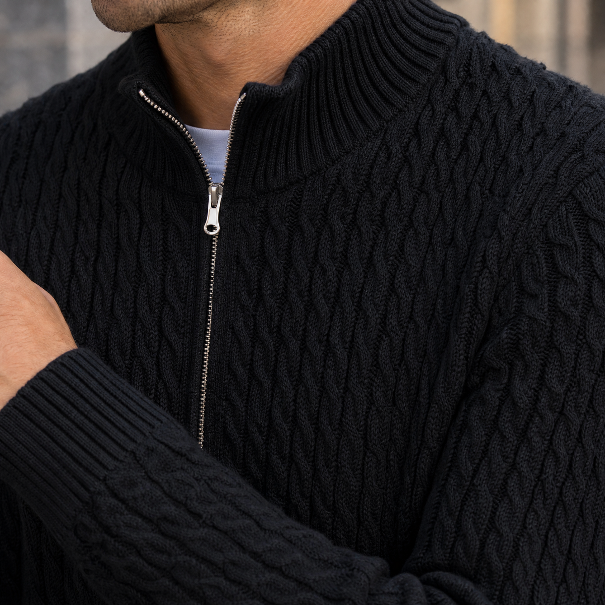 Alec-Wade Cable Knit Sweater