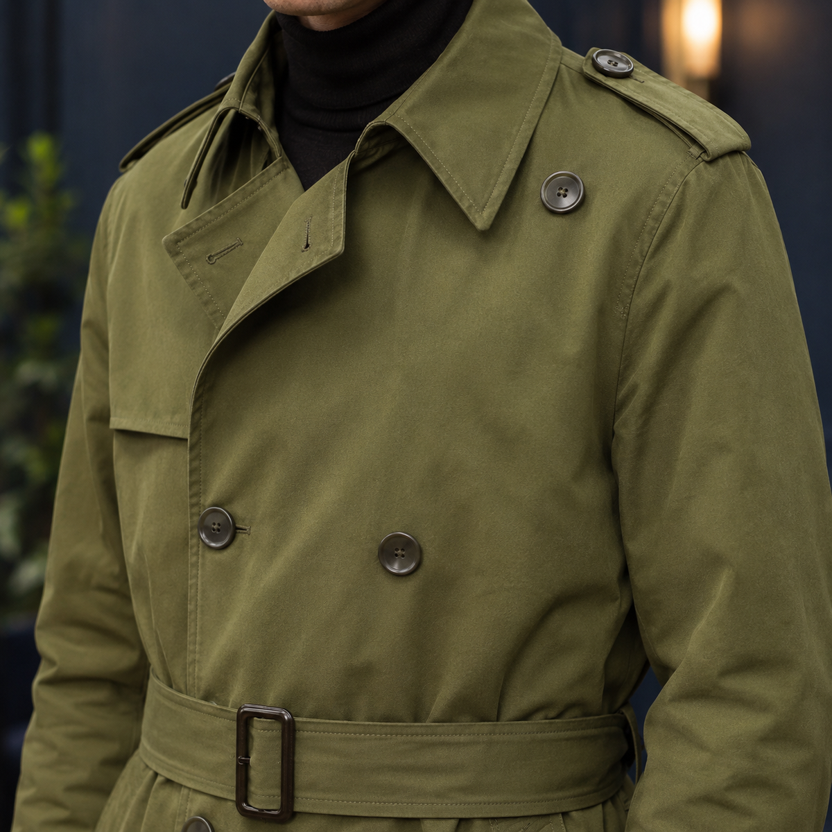 Yannick-Lane Belted Trench Coat