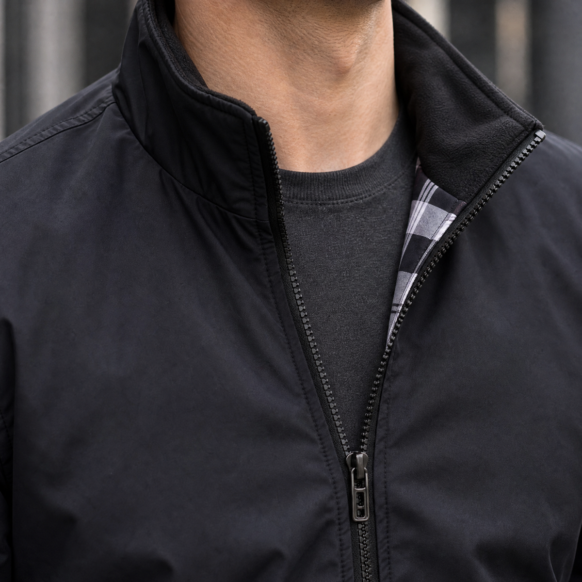 Oscar-York Stand Collar Jacket