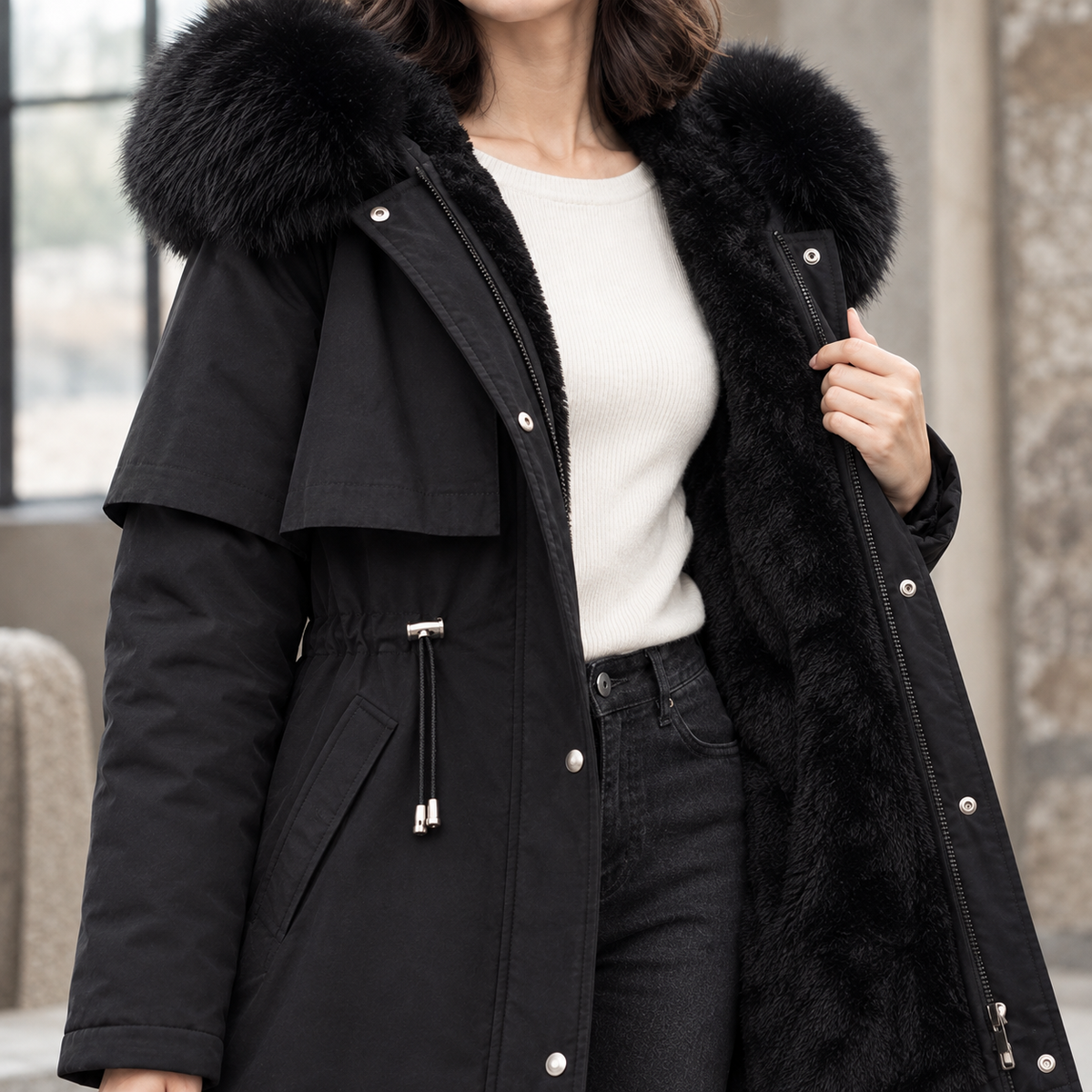 Agnes-Hope Hooded Coat