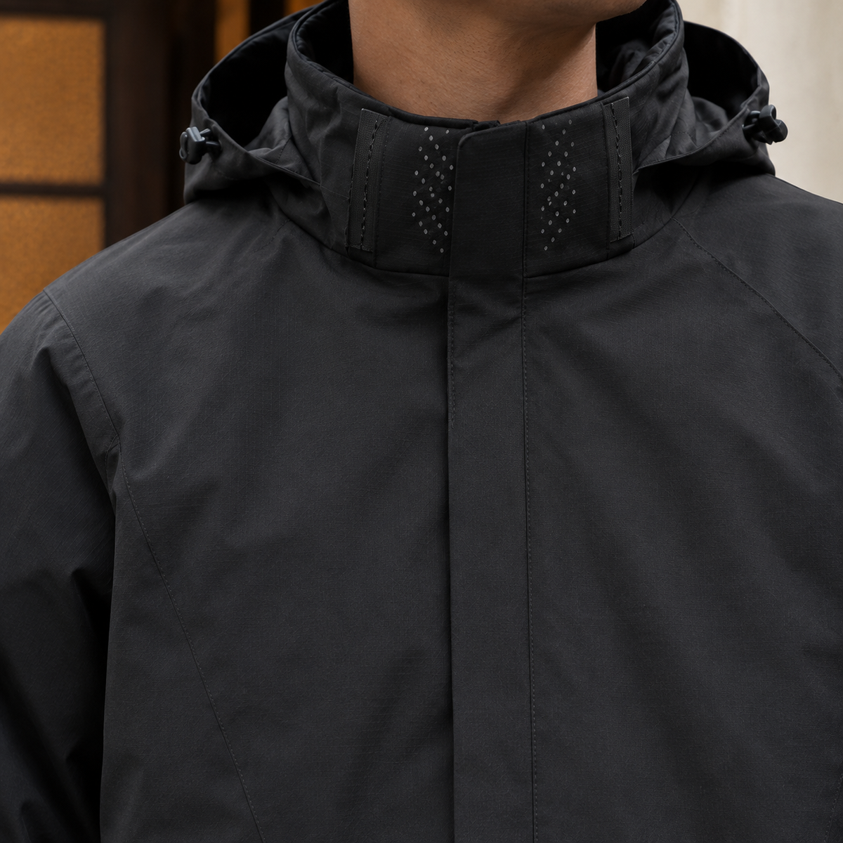 Frank-Grey Hooded Jacket