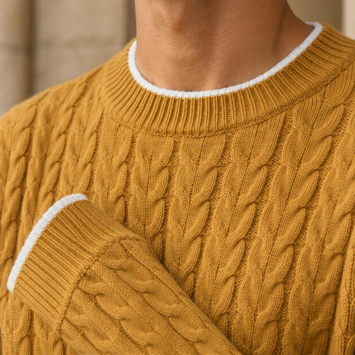 Luca-Jude Cable Knit Sweater