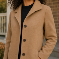 Alba-Sage Straight Cut Coat