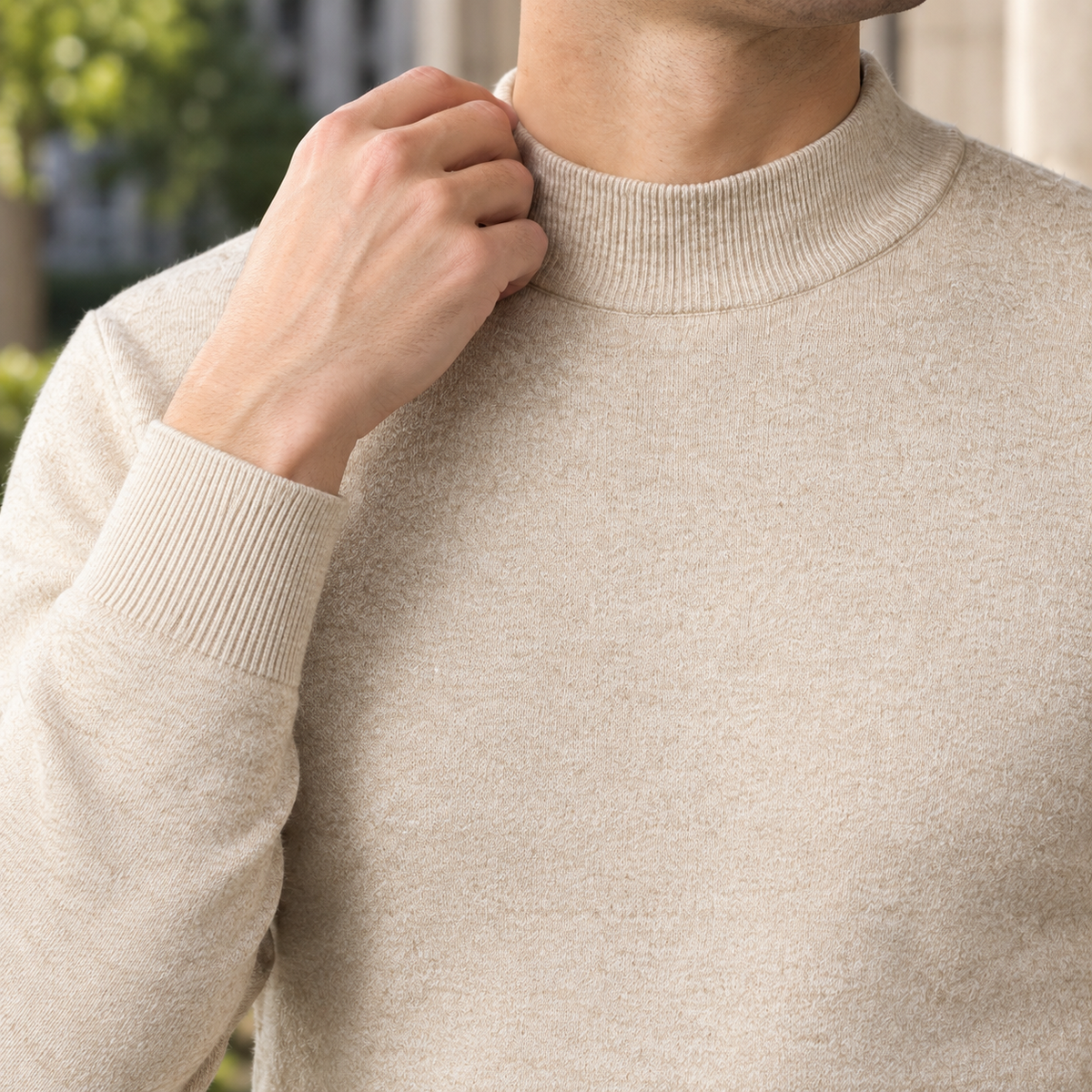 Hudson Mock Neck Sweater