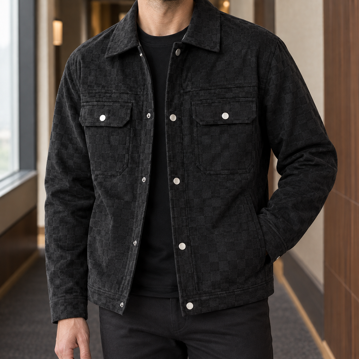 Ronan-Wade Checkerboard Jacket