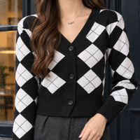 Adeline-Jade Argyle Cardigan