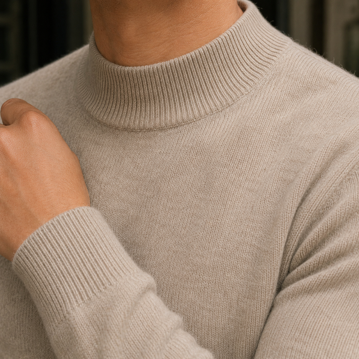 Nico-Ellis Mock Neck Sweater