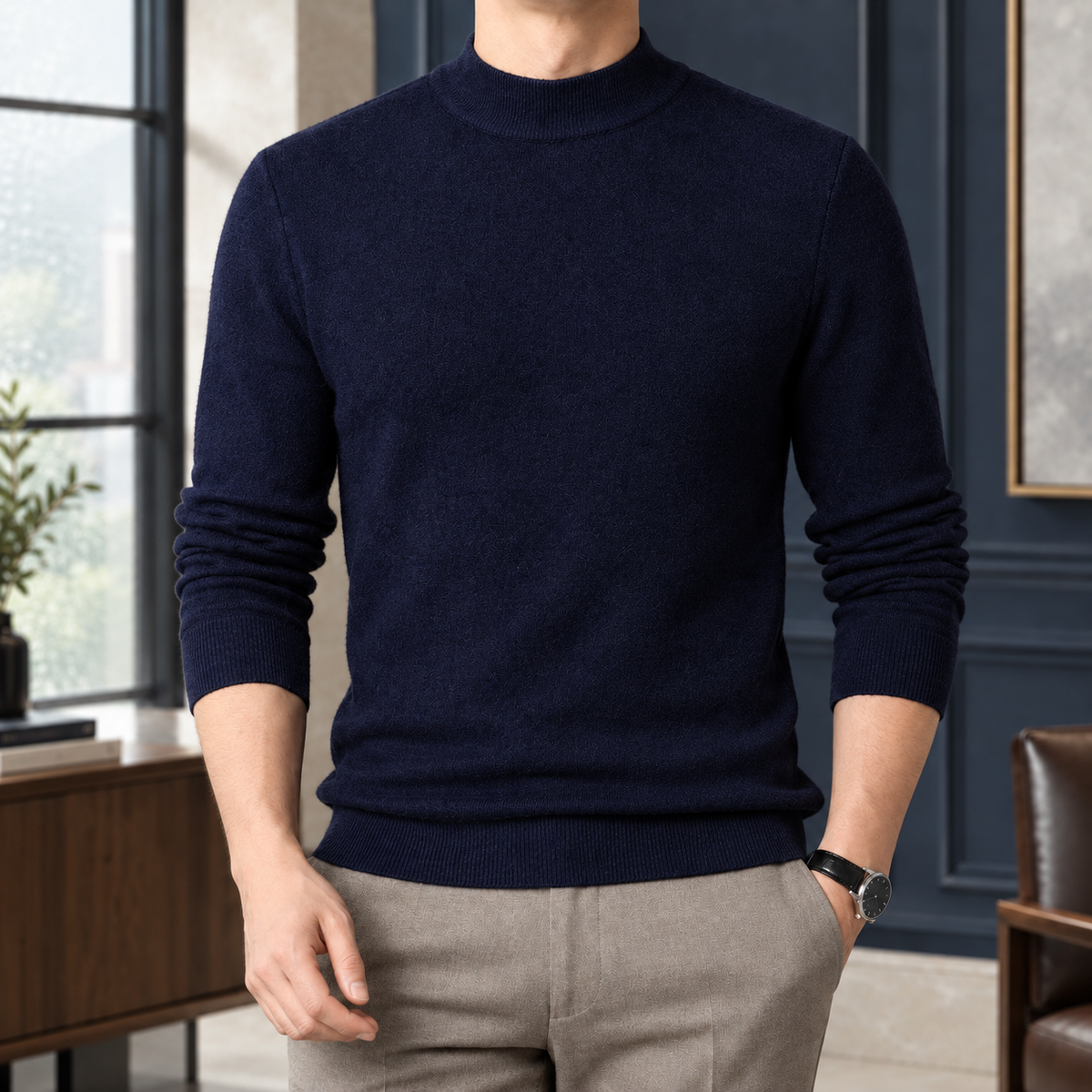 Wyatt Mock Neck Sweater