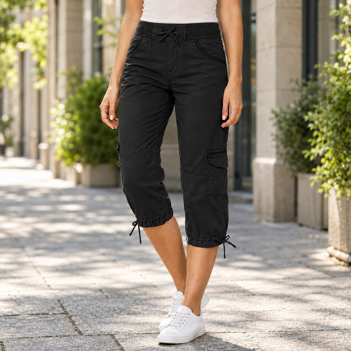 Elise-Skye Cargo Capri Pants