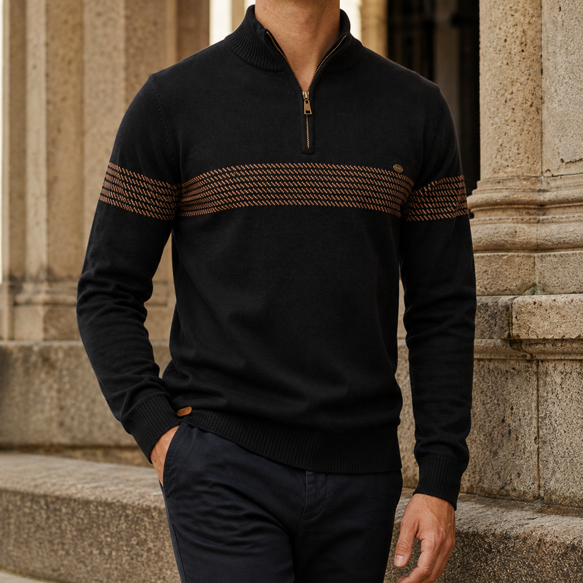 Lysander-Flynn Quarter Zip Sweater