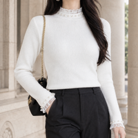Idalia-Rae Pearl Trim Sweater