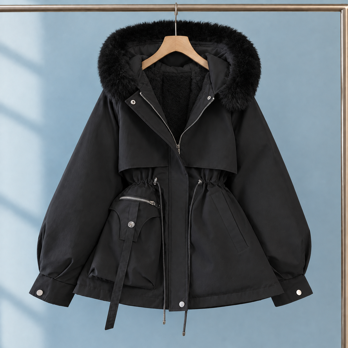 Sabina-Jade Faux Fur Trim Parka