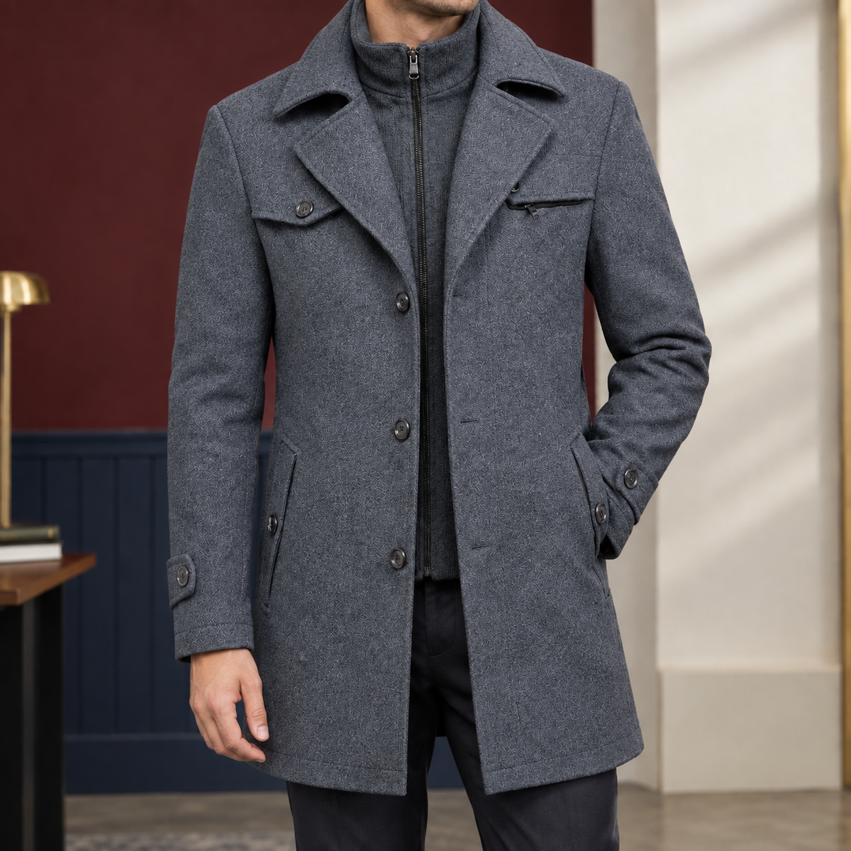 Bartholomew Double Collar Coat